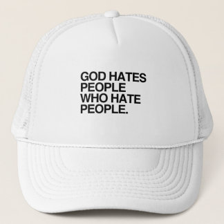 GORRA DE CAMIONERO DIOS ODIA A LA GENTE QUE ODIA A LA GENTE