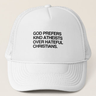 GORRA DE CAMIONERO DIOS PREFIERE A LOS AMABLES ATEOS