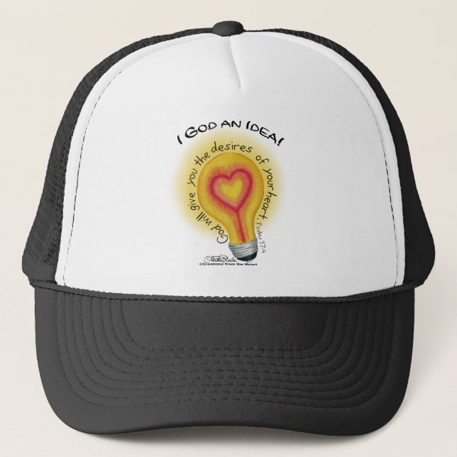 Gorra De Camionero Dios una luz ideal (Anverso)