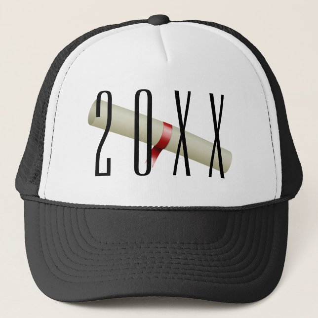 Gorra De Camionero Diploma 20XX Graduación (Anverso)