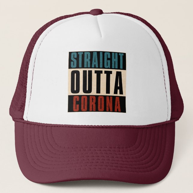 Gorra De Camionero Directamente de Corona California CA (Anverso)