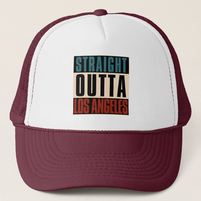 Gorra De Camionero Directamente fuera de Los Angeles California CA EE (Anverso)