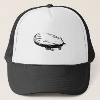Dirigible no rígido, zepelín, dirigible, dibujo