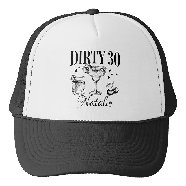 Gorra De Camionero Dirty Thirty 30th Birthday Fiesta Personalizado co (Subido por el creador)