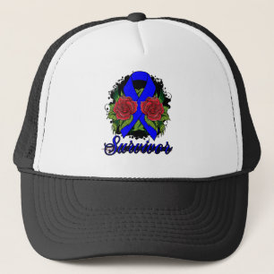 Gorra De Camionero Disautonomía Sobreviviente Rosa Tatuaje Grunge
