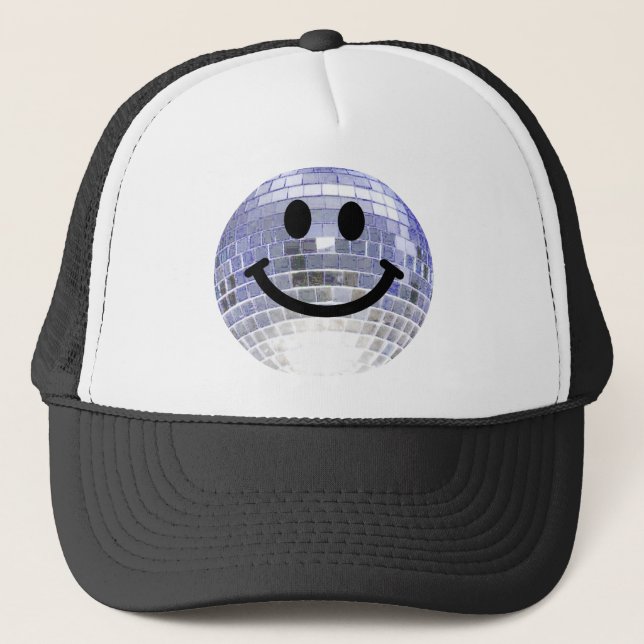 Gorra De Camionero Disco Ball Happy Face (Anverso)