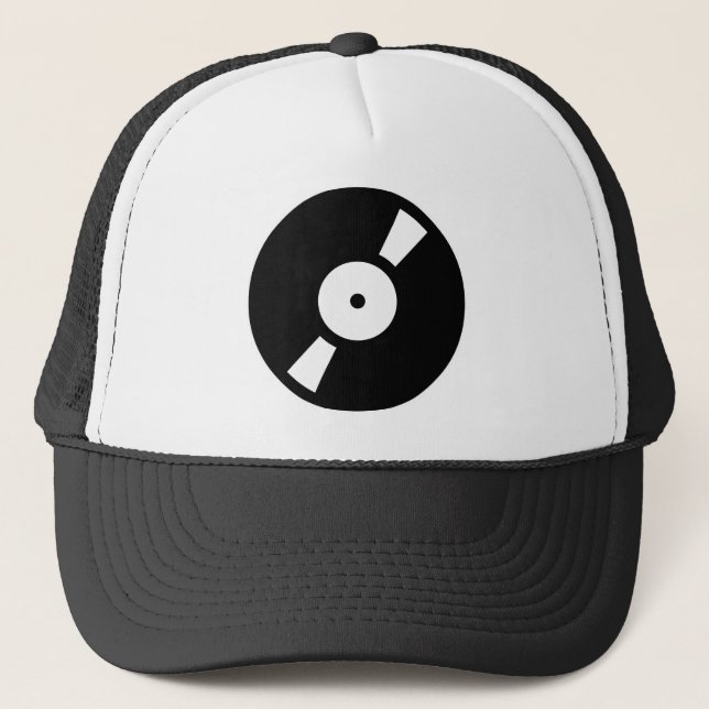 Gorra De Camionero disco de vinilo retro (Anverso)