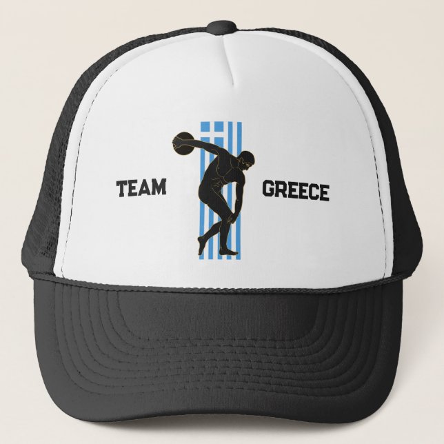 Gorra De Camionero Discobole: Equipo deportivo Grecia (Anverso)