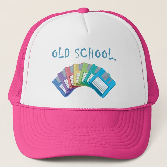 Gorra De Camionero discos flexibles antiguos (Anverso)