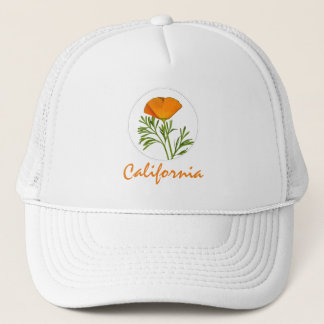 Gorra De Camionero Discotera de California en un círculo, texto de "C