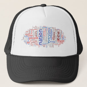 Gorra De Camionero Discurso Tagcloud de la inauguración de Obama