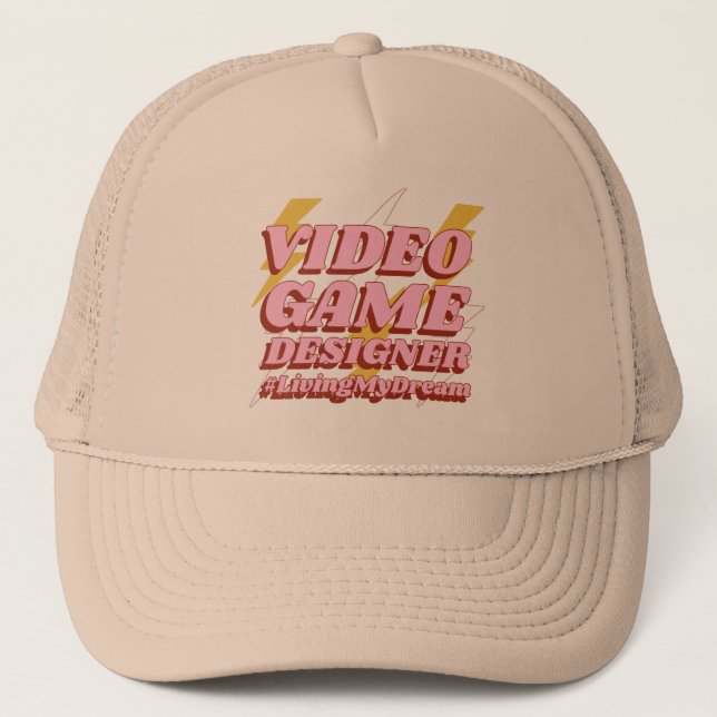 Gorra De Camionero diseñador de videojuegos  (Anverso)