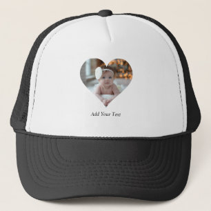 Gorra De Camionero Diseñar su propia foto en forma de corazón único