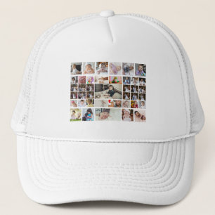 Gorra De Camionero Diseñar su propio Collage de fotos de 40