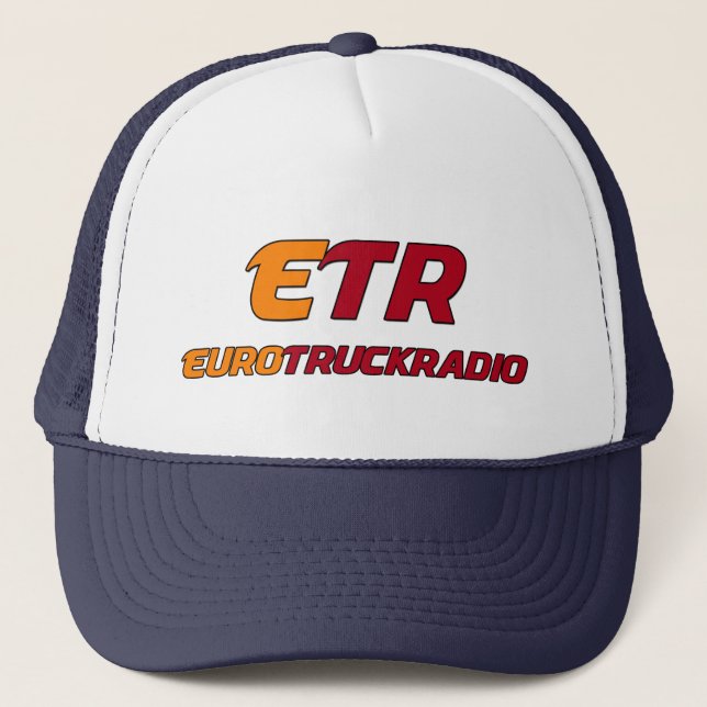 Gorra De Camionero Diseño #1 del casquillo de EuroTruckRadio (Anverso)