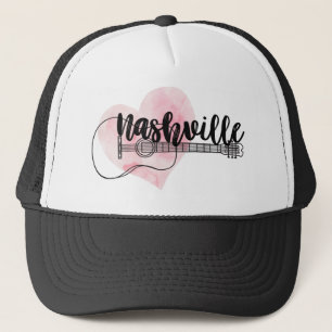 Gorra De Camionero Diseño acuático de la guitarra de Nashville