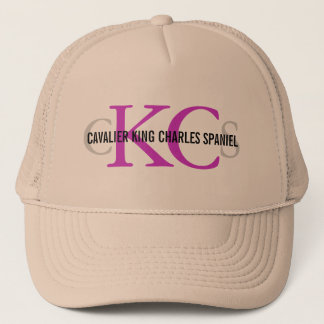 Gorra De Camionero Diseño arrogante del monograma del perro de aguas