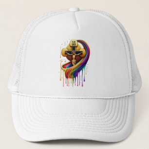 Gorra De Camionero Diseño artístico contemporáneo de figura crucifica