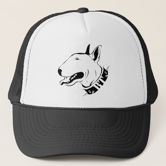 Gorra De Camionero Diseño artístico de la raza del perro de bull (Anverso)