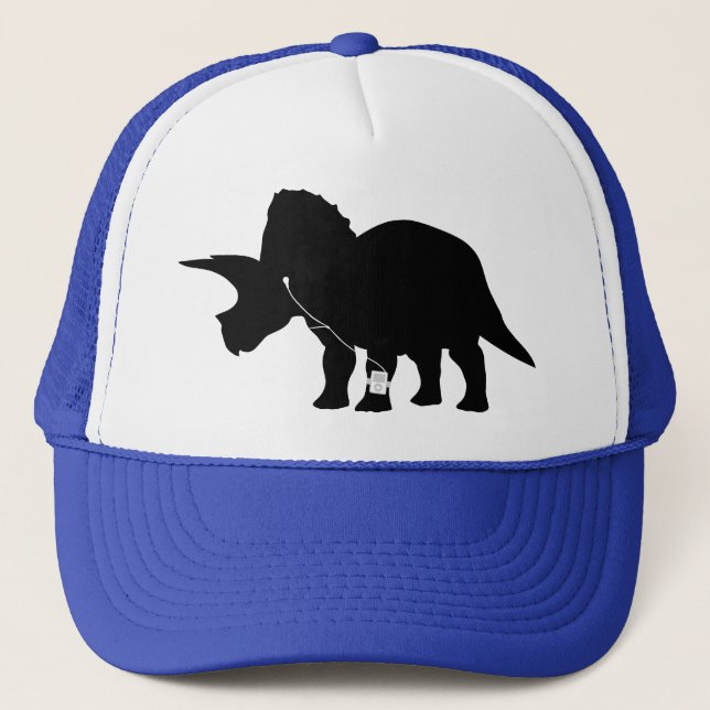 Gorra De Camionero Diseño cariñoso del Triceratops de la música (Anverso)
