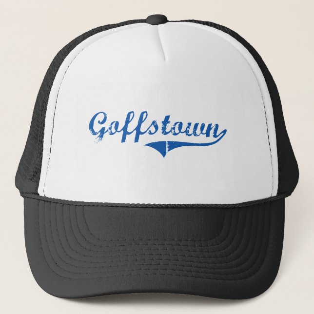 Gorra De Camionero Diseño clásico de Goffstown New Hampshire (Anverso)