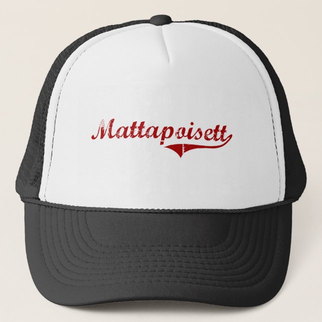Gorra De Camionero Diseño clásico de Mattapoisett Massachusetts (Anverso)