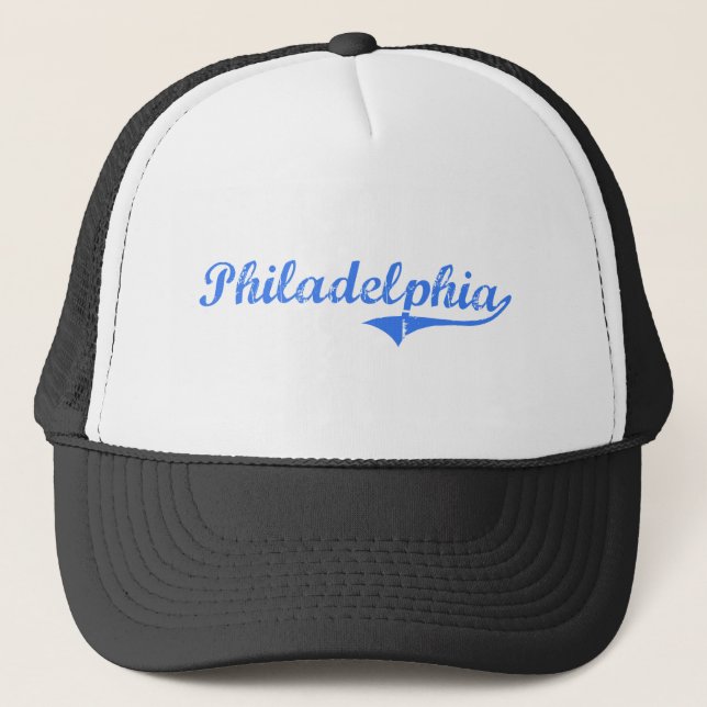 Gorra De Camionero Diseño clásico de Philadelphia New Jersey (Anverso)