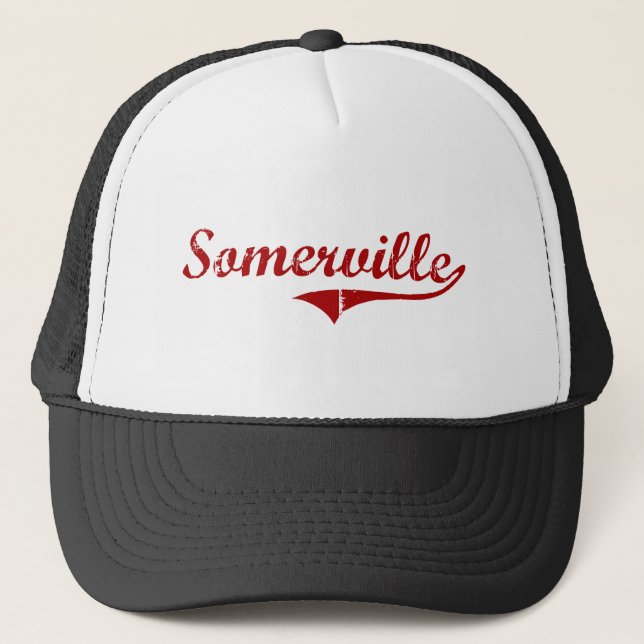 Gorra De Camionero Diseño clásico de Somerville Massachusetts (Anverso)