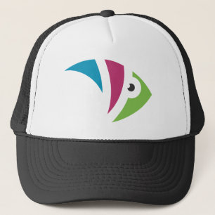 Gorra De Camionero diseño colorido de ilustracion de peces acuarios