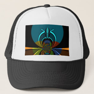 Gorra De Camionero Diseño colorido del Escudo Masái