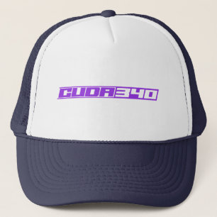 Gorra De Camionero Diseño Cuda 340 en morado