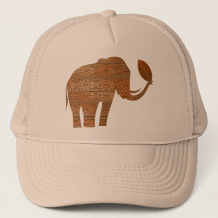 Gorra De Camionero Diseño de arte tribal para elefantes