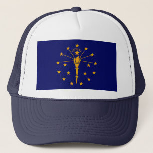 Gorra De Camionero Diseño de bandera del estado de Indiana