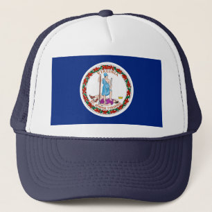 Gorra De Camionero Diseño de bandera del estado de Virginia