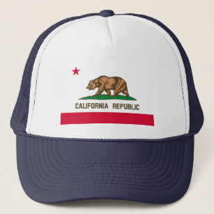 Gorra De Camionero Diseño de bandera estatal de California