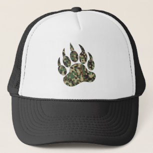 Gorra De Camionero Diseño de cameo de orgullo de oso gay pata de oso