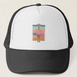 Gorra De Camionero Diseño de camiseta con grabado de chicle de jirafa