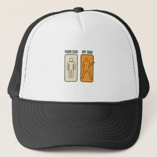 Gorra De Camionero Diseño de camiseta con grabado vintage de papá de