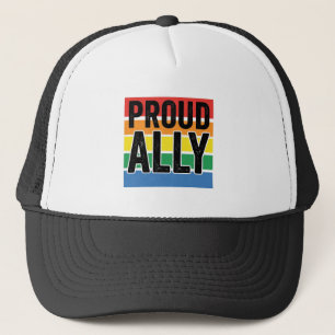 Gorra De Camionero Diseño de camiseta de apoyo al orgullo vintage Pro