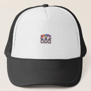 Gorra De Camionero Diseño de camiseta de arcoíris gnomo del mes del o