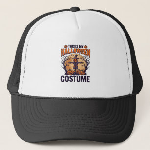 Gorra De Camionero Diseño de camiseta de bruja de calabaza de disfraz