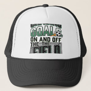 Gorra De Camionero Diseño de camiseta de campo vintage de fútbol Chas