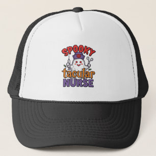Gorra De Camionero Diseño de camiseta de fantasma de Halloween de enf