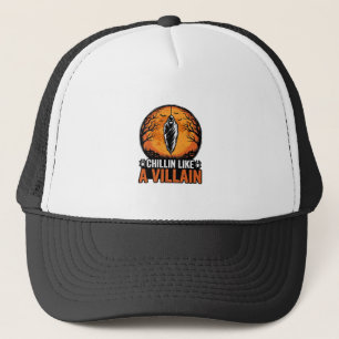 Gorra De Camionero Diseño de camiseta de grabado vintage de villano d