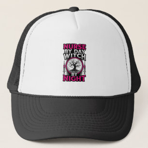 Gorra De Camionero Diseño de camiseta de Halloween de enfermera de dí