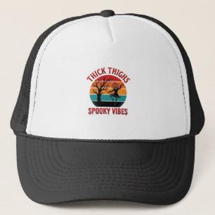 Gorra De Camionero Diseño de camiseta de Halloween Vibraciones espelu