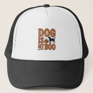 Gorra De Camionero Diseño de camiseta de Halloween Vintage Dog Is My 