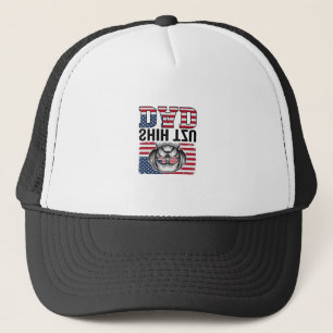 Gorra De Camionero Diseño de camiseta de perro patriótico Shih Tzu Da