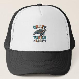 Gorra De Camionero Diseño de camiseta de tortuga marina vintage Crazy