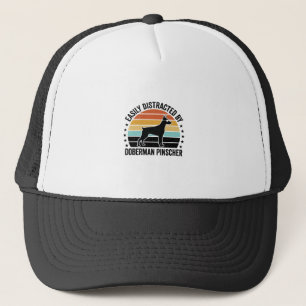 Gorra De Camionero Diseño de camiseta gráfico vintage de Doberman Pin
